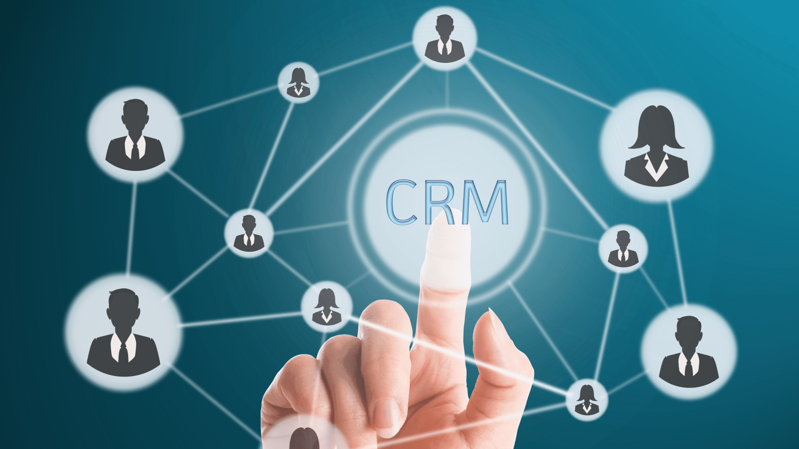 Digital CRM network strategy for client relationship management and marketing automation
