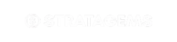 Stratagems logo - corporate branding by MAZ creative marketing agency in Dubai